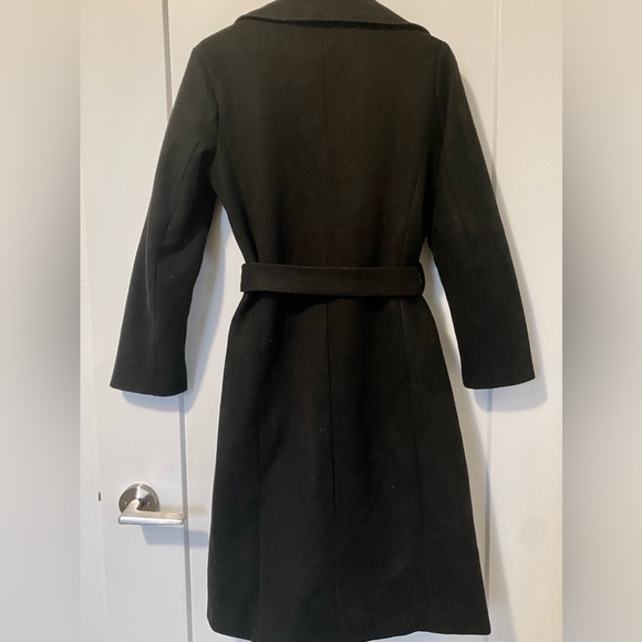 Black Wrap Coat - Picture 2 of 2